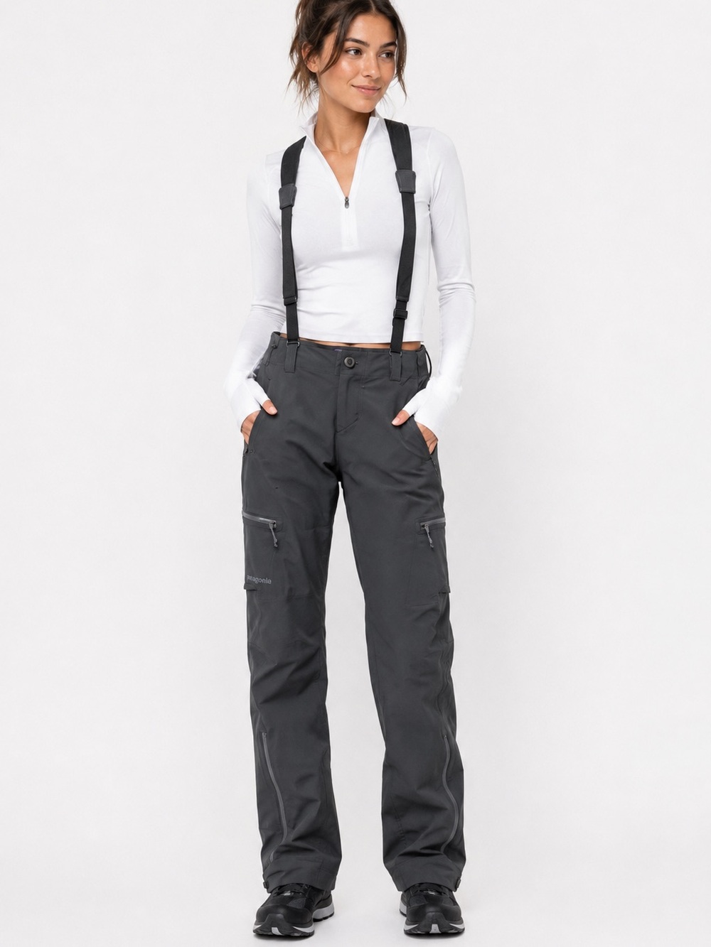 PATAGONIA Dual Point Alpine Pants size 2 Forge grey